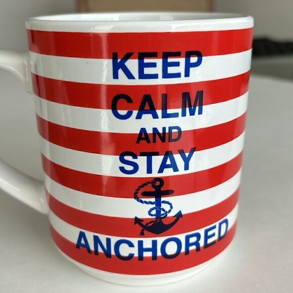 Keep Calm and Stay Anchored Sailing Coffee Mug Cup Room Creative Nautical - Picture 8 of 8